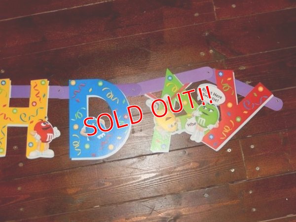 画像4: ct-140429-39 Mars / m&m's 2000's HAPPY BIRTHDAY Garland