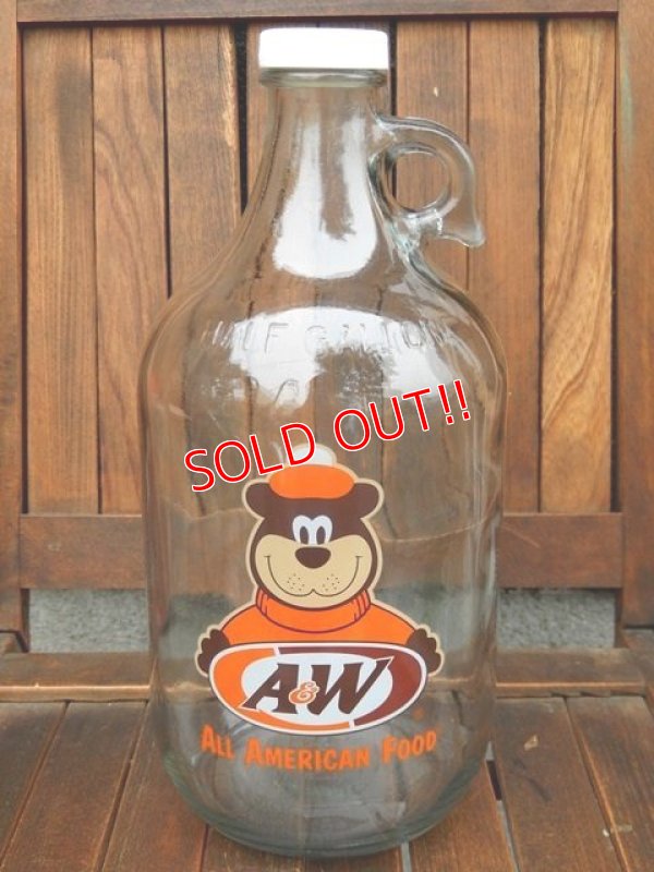 画像1: ct-170511-01 A&W / Root Beer 2000's Half Gallon Bottle