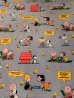 画像1: ct-170601-12 PEANUTS / 1970's Flat Sheet (Twin) (1)