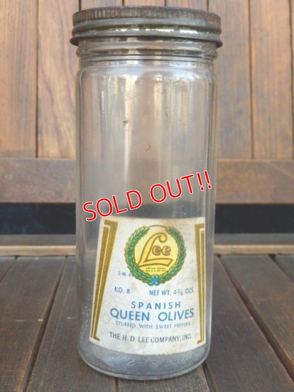 画像1: dp-170601-25 Lee / 1920's Spanish Queen Olives Bottle