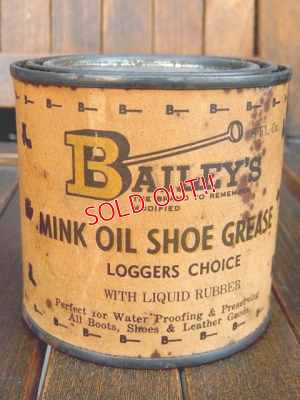 画像1: dp-170601-32 Bailey's / 1960's Shoe Grease Can
