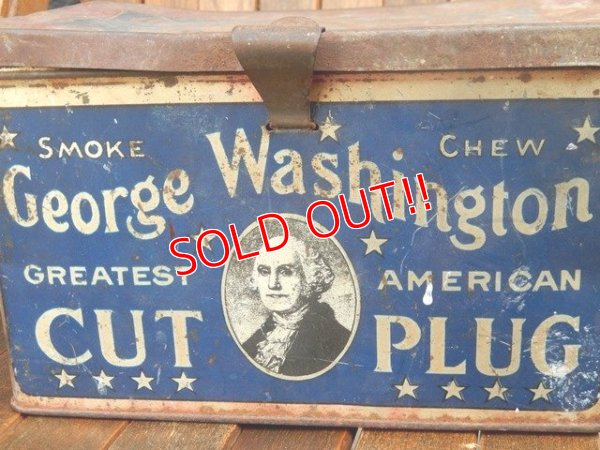 画像2: dp-170601-15 George Washington / 1910-1920 Cut Plug Smoke Can