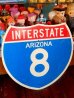 画像1: dp-170601-14 INTERSTATE Sign "ARIZONA 8" (1)