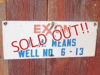 dp-170601-12 EXXON / 1960's Metal Sign