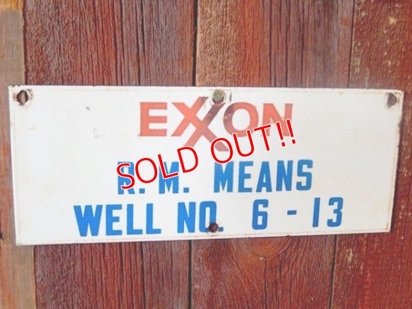 画像1: dp-170601-12 EXXON / 1960's Metal Sign