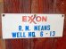画像1: dp-170601-12 EXXON / 1960's Metal Sign (1)
