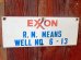 画像1: dp-170601-12 EXXON / 1960's Metal Sign (1)
