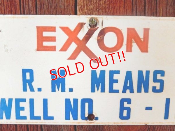 画像2: dp-170601-12 EXXON / 1960's Metal Sign