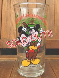 gs-170605-01 Mickey Mouse & Morty / Coca Cola "Mickey's Christmas Carol" 1982 Glass