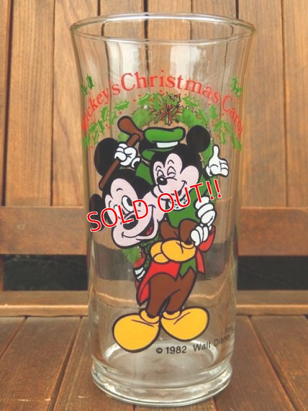 画像1: gs-170605-01 Mickey Mouse & Morty / Coca Cola "Mickey's Christmas Carol" 1982 Glass