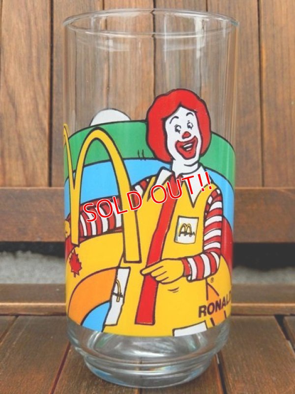 画像1: gs-170605-03 McDonald's Canada / 1980's Ronald McDonald Glass