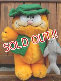 ct-170605-24 Garfield / R.DAKIN 1980's Plush Doll "Fisherman"