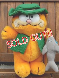 ct-170605-24 Garfield / R.DAKIN 1980's Plush Doll "Fisherman"