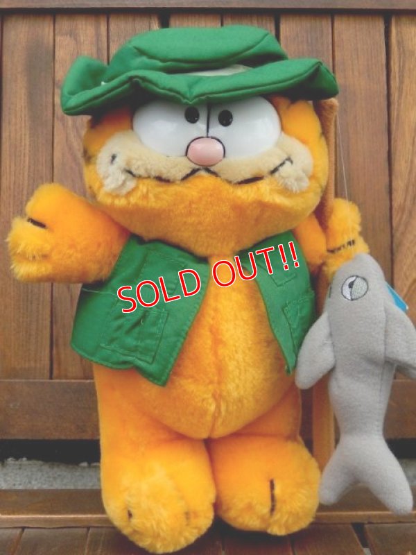 画像1: ct-170605-24 Garfield / R.DAKIN 1980's Plush Doll "Fisherman"