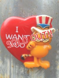 ct-170605-22 Garfield / 1978 Magnet "Uncle Sam"
