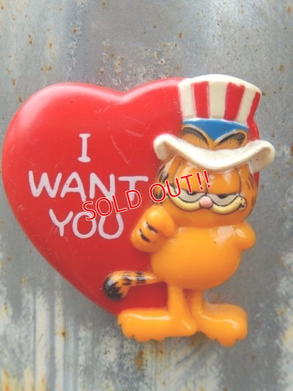 画像1: ct-170605-22 Garfield / 1978 Magnet "Uncle Sam"