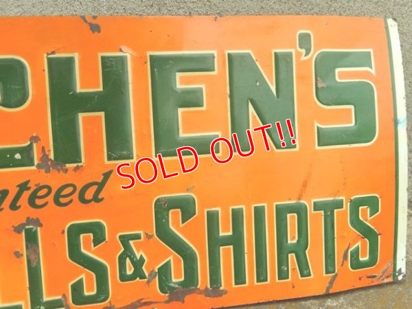 画像3: dp-170701-17 KITCHEN'S OVERALLS & SHIRTS / 1950's Sign