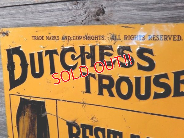 画像2: dp-170701-13 Dutchess Trousers / 1920's-1930's Advertising Sign