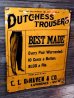 画像1: dp-170701-13 Dutchess Trousers / 1920's-1930's Advertising Sign (1)