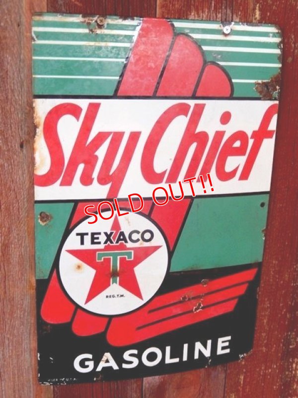 画像1: dp-170701-19 TEXACO / 1941 Sky Chief Porcelain Sign