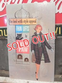 dp-170701-26 Cat's Paw / 1950's-1960's Cardboard Sign