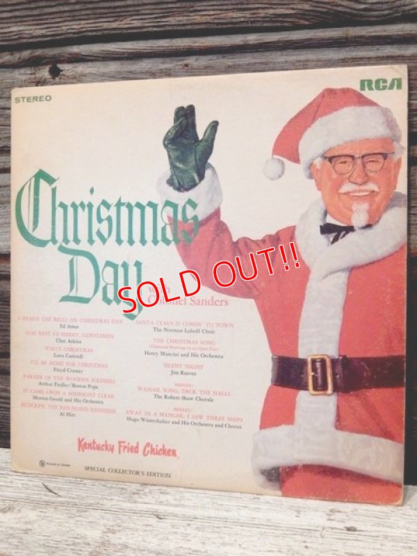 画像1: ct-170701-08 Kentucky Fried Chicken(KFC) / Colonel Sanders 1960's Christmas Song Record