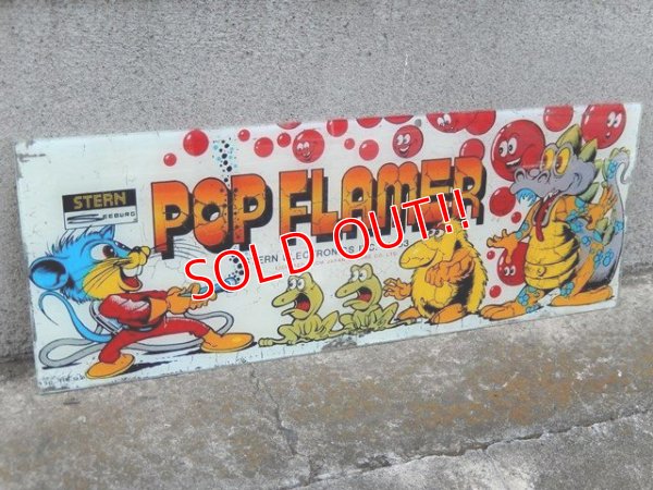 画像1: dp-170701-37 Pop Flamer / 1980's Arcade Game Sign