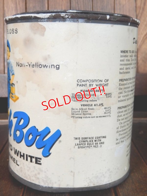画像3: dp-170803-29 Dutch Boy / Vintage Diamond White Enamel Can