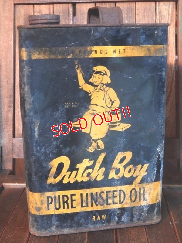 画像1: dp-170803-16 Dutch Boy / Vintage Pure Linseed Oil Can 