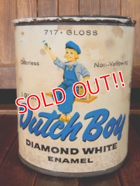 dp-170803-29 Dutch Boy / Vintage Diamond White Enamel Can