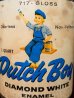 画像2: dp-170803-29 Dutch Boy / Vintage Diamond White Enamel Can (2)