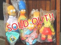 ct-170803-07  the Simpsons / Burger King 1990's Plush Doll Set