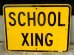 画像1: dp-170803-30 Road Sign "School Xing" (1)