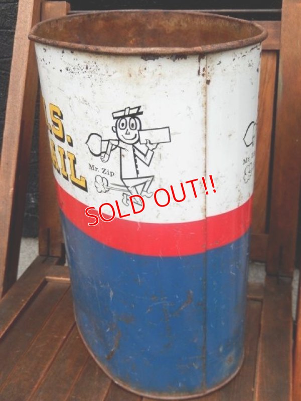 画像6: dp-170803-27 Mr.ZIP / 1960's Metal Trash Box