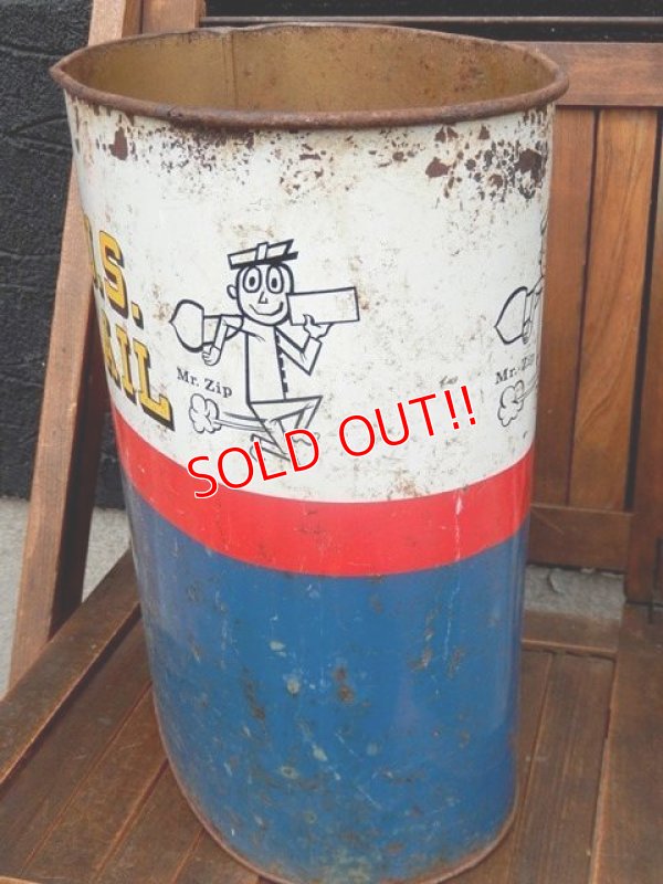 画像7: dp-170803-27 Mr.ZIP / 1960's Metal Trash Box