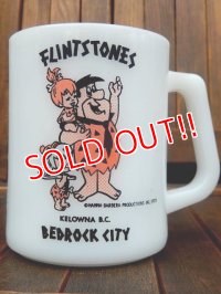 ct-170803-24 Flintstones / Federal 1970's "BEDROCK CITY" Mug