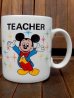画像1: ct-170803-50 Walt Disney World / 1980's "TEACHER" Mug (1)