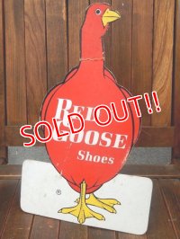 dp-170803-25 Red Goose Shoes / Vintage Cardboard Sign