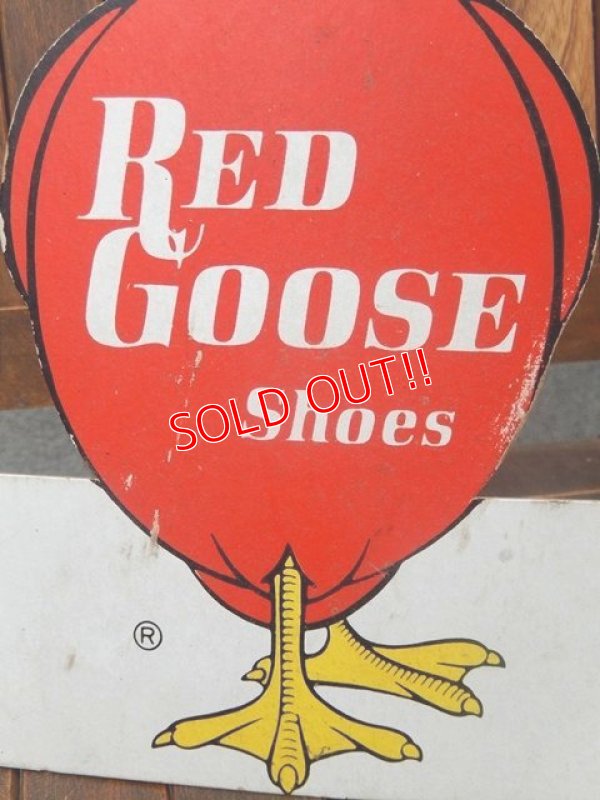 画像3: dp-170803-25 Red Goose Shoes / Vintage Cardboard Sign