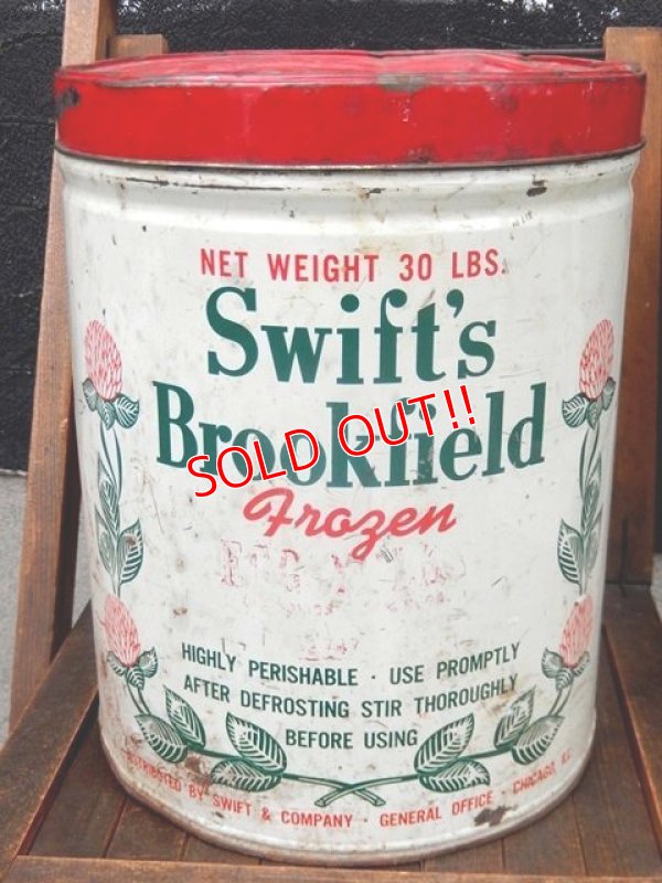 画像1: dp-170810-19 Swift's Brookfield / 1950's Frozen Whole Eggs Can
