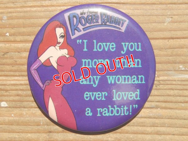 画像1: ct-141216-12 Roger Rabbit / 1987 Pinback (K)