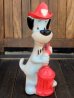 画像1: ct-170901-31 Huckleberry Hound / DELL 1960's Rubber Doll "Fireman" (1)