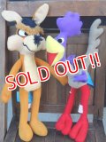 ct-170901-37 Road Runner & Wile E. Coyote / Mighty Star 1971 Plush Doll Set