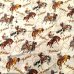 画像1: ct-170901-39 Vintage Flat Sheet "Cowboy" (Twin size) (1)