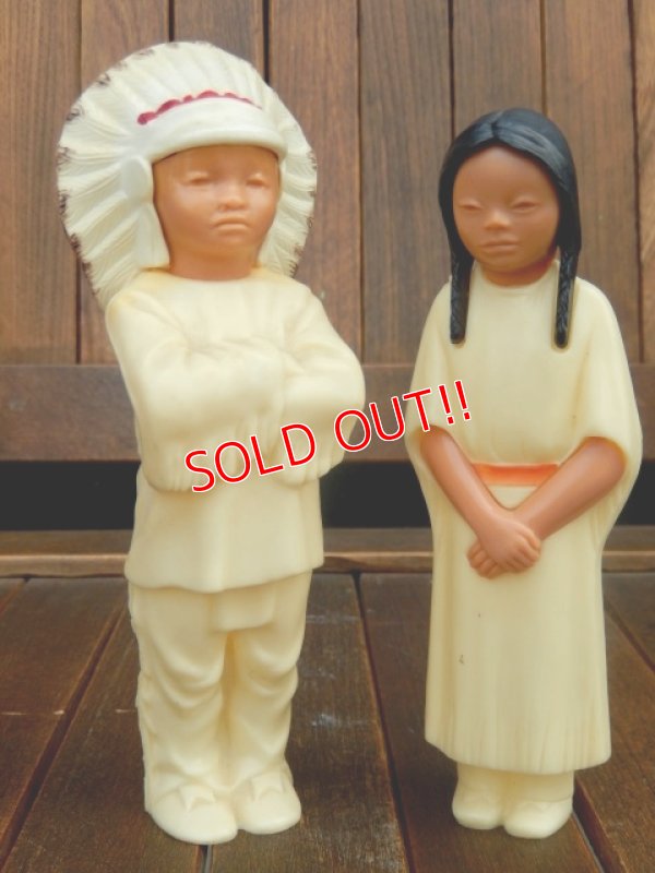 画像1: dp-170601-27 1950's Indian Chief & Maiden Figure