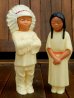 画像1: dp-170601-27 1950's Indian Chief & Maiden Figure (1)