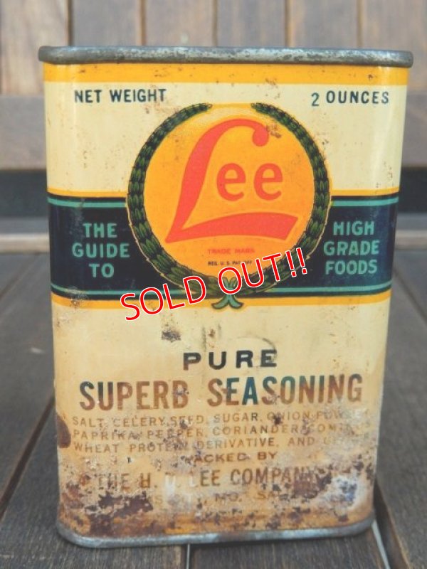 画像2: dp-170901-19 Lee / 1930's-1940's Superb Seasoning Can