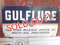 dp-170901-06 GULF/ 1940's Metal Sign