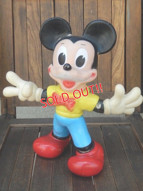 画像1: ct-170901-06 Mickey Mouse / Ledraplastic 1960's Rubber Doll (M)