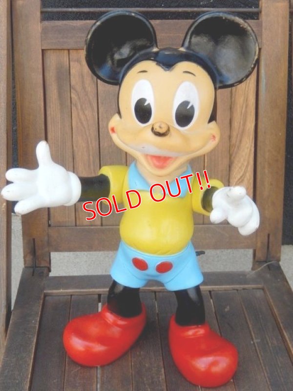画像1: ct-170901-07 Mickey Mouse / Ledraplastic 1960's Rubber Doll (L)